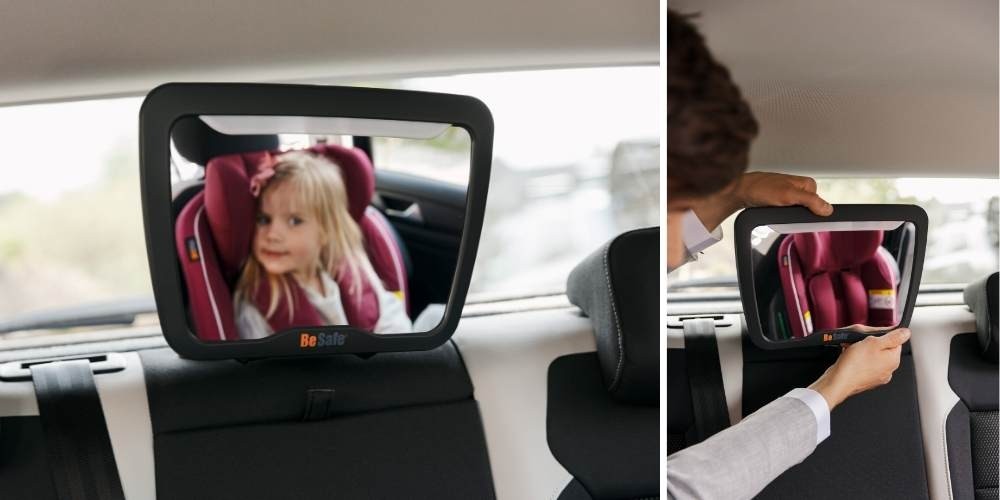 BeSafe mirroir avec lumières pour enfants dans le siège auto