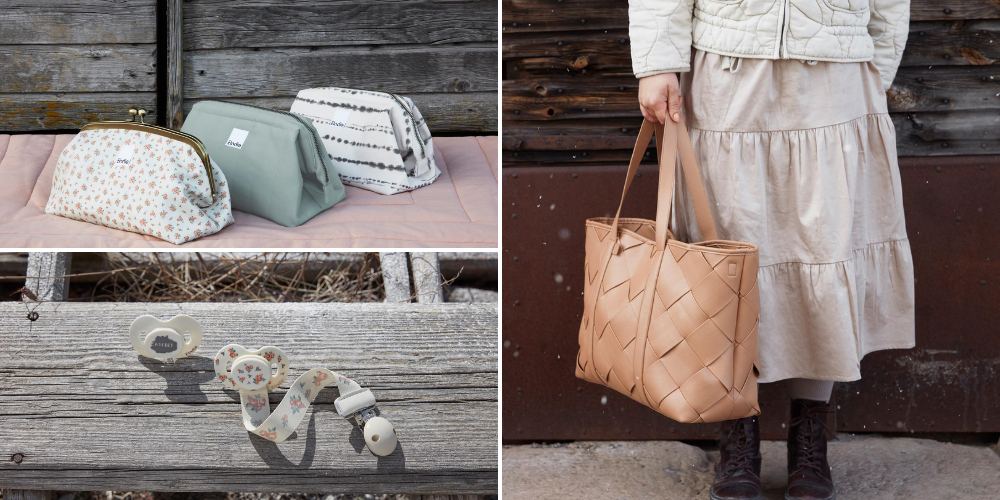 Warm footmuffs, cute hats and more… discover ‘winter on the prairie’: Elodie’s new collection - diaper bag toiletry bag Zip & Go pacifier clip