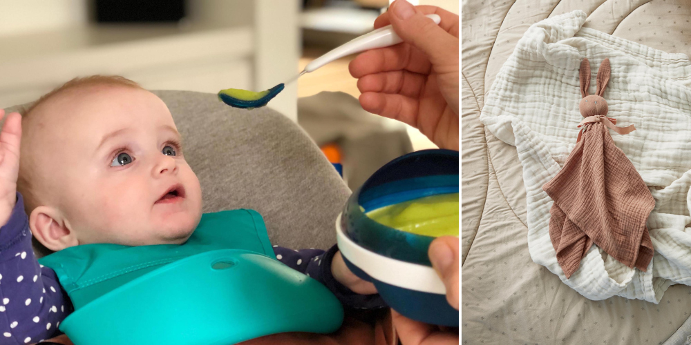 Is your child going to daycare or preschool? These handy products make it easy for both parent and child - OXO Tot rollable bib Elodie blinkie