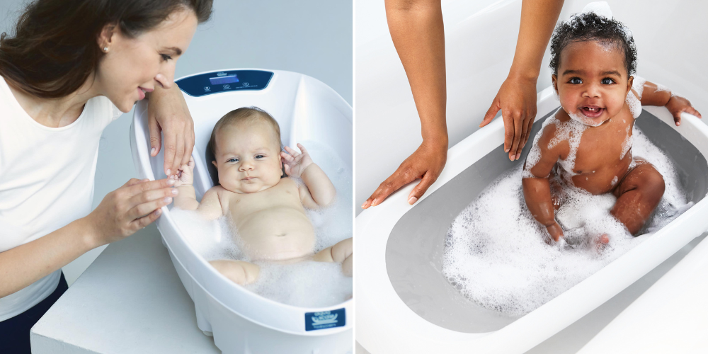 12 x produits pratiques et beaux pour bébé ou cadeau pour nouveau-né - baignoire bébé Aquascale Babypatent OXO Tot