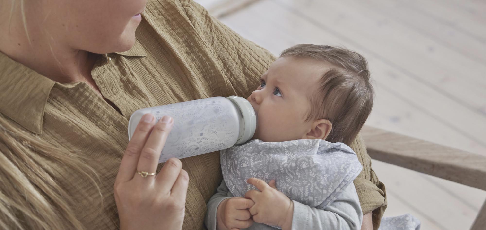 Onafhankelijk Kinderpaleis Portaal Glazen baby fles met siliconen speen 0m+ - Babymatters
